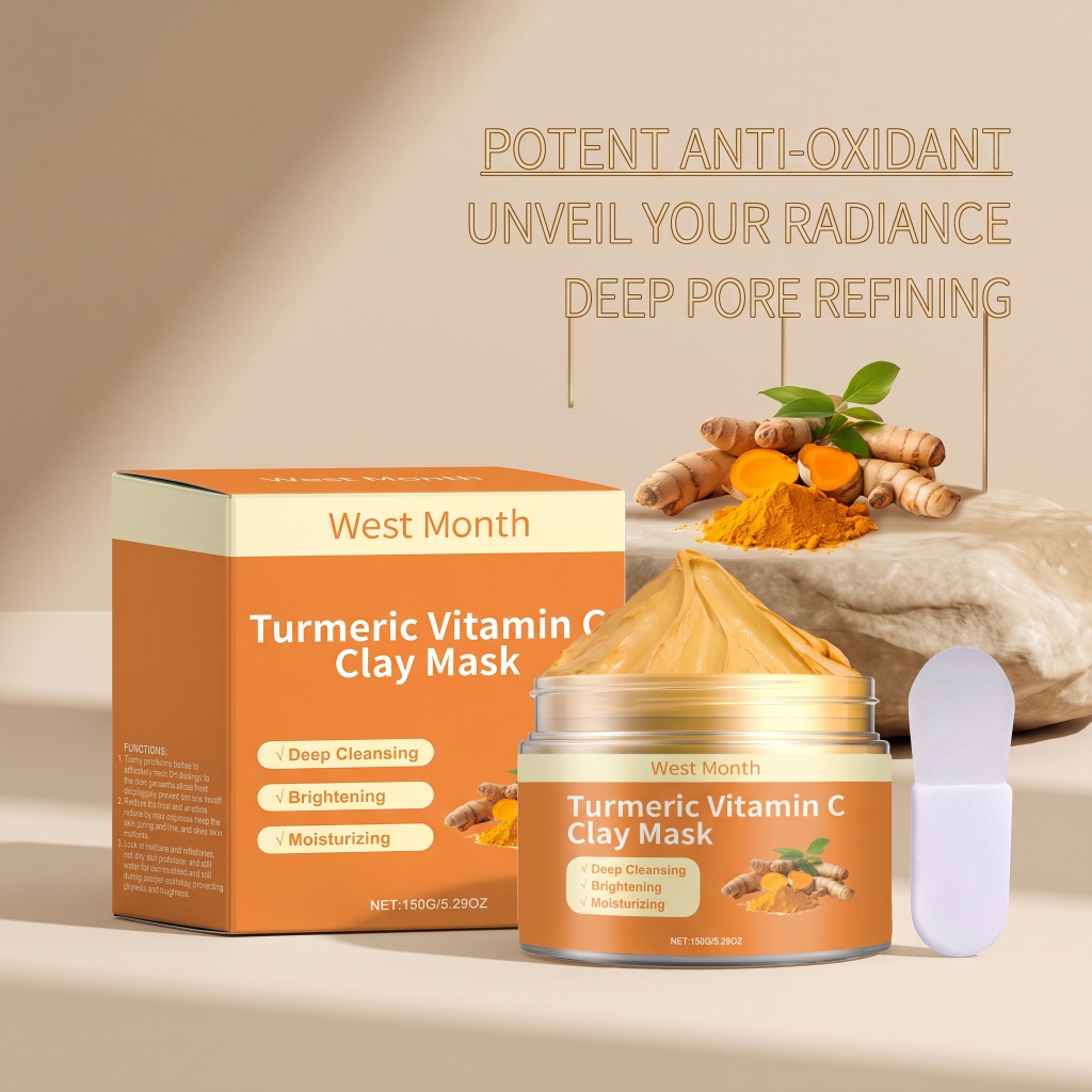 Mud Mask Kaolin - Глиняная маска с куркумой и витамином