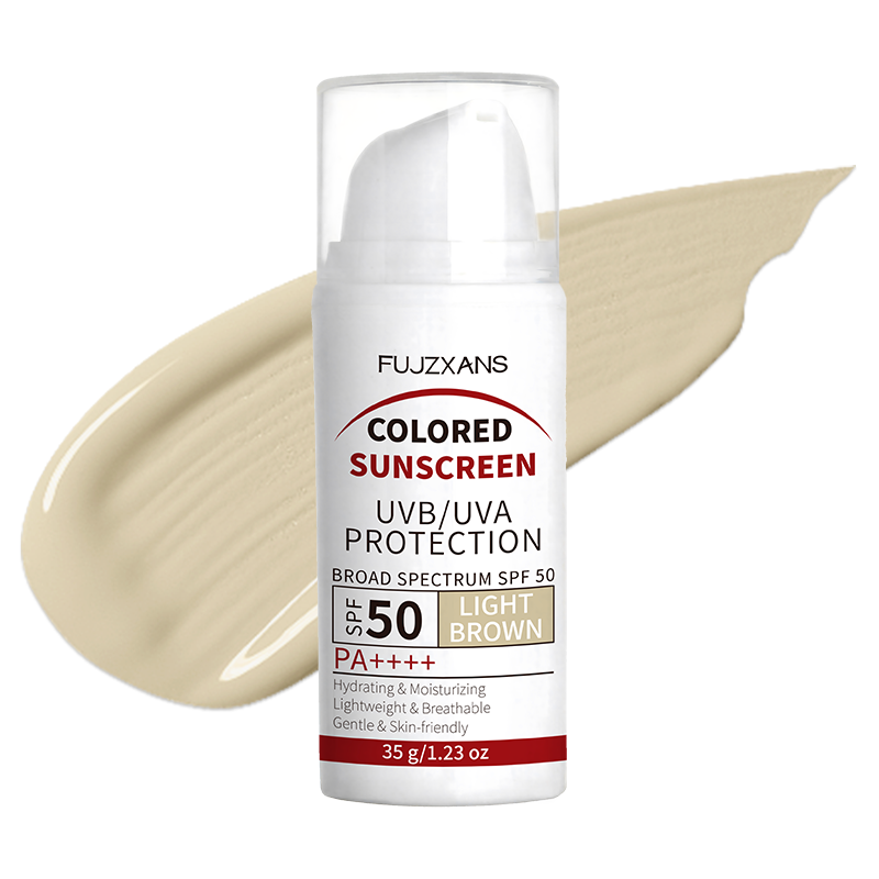 Spf 50 Sunscreen - Светло-коричневый тонирующий BB-крем SPF50 с титановым
