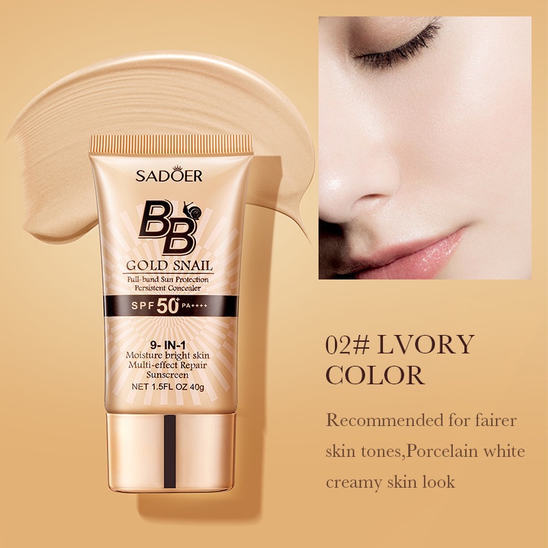SADOER Gold Snail Sunscreen BB – обзор и цена Spf 50 Sunscreen