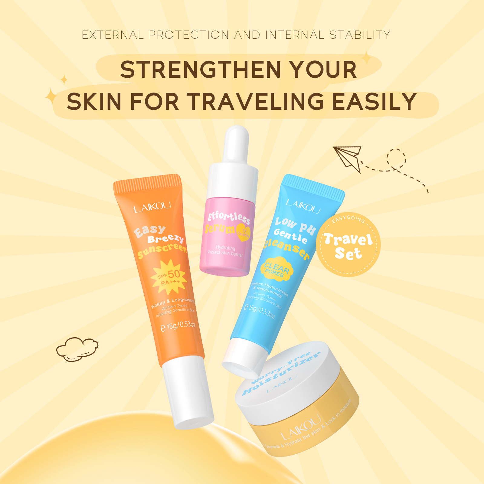 4 шт. Laikou керамид дорожный  – обзор и цена Spf 50 Sunscreen